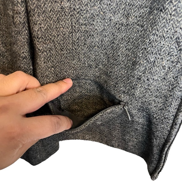 Ann Taylor Gray Tweed Zip Up Jacket Size 12 Women - Picture 5 of 10